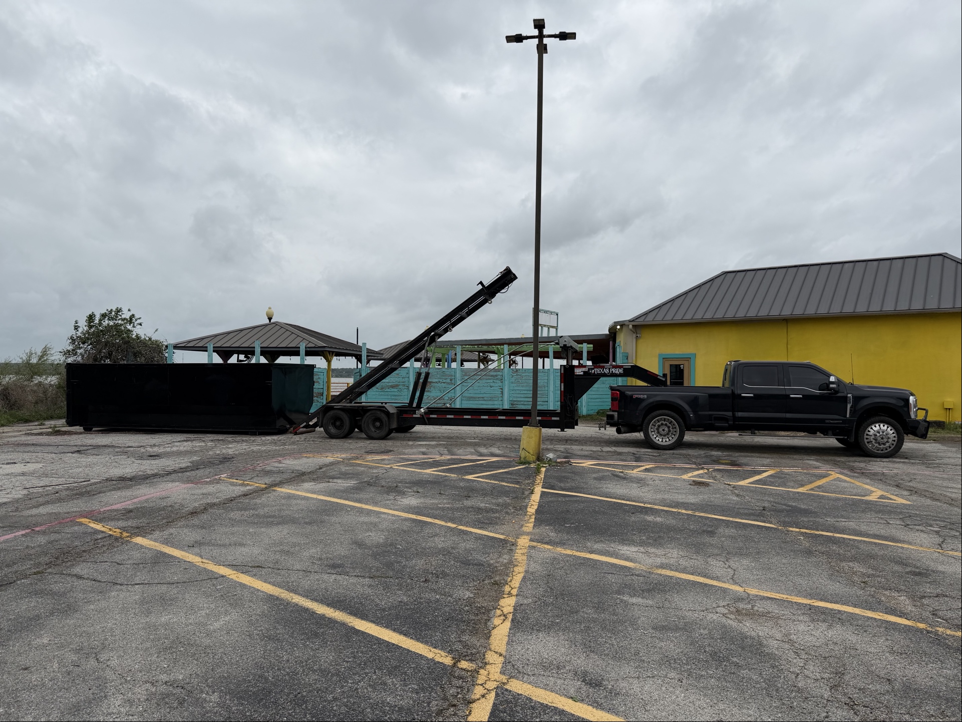 30-yard roll-off dumpster rental for land clearing and construction cleanup in Texas